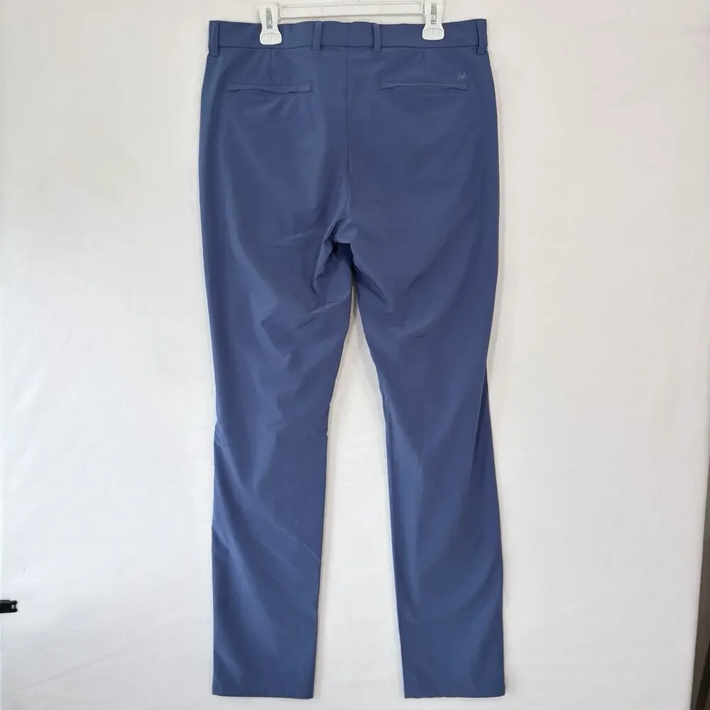 Mizzen Main Pants Mens 34x34 Blue Helmsman Slim Chino Performance Golf Active